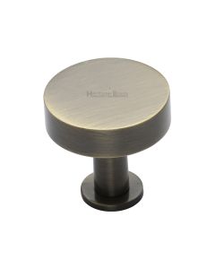 Heritage Brass Antique Brass Disc Cabinet Knob With Base 38mm