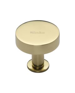 Heritage Brass Polished Brass Disc Cabinet Knob With Base 38mm