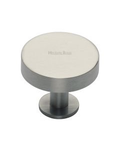 Heritage Brass Satin Nickel Disc Cabinet Knob With Base 38mm