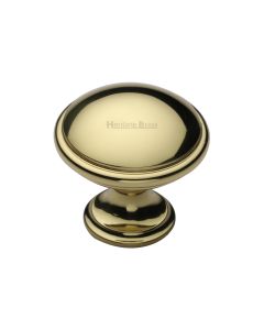 Heritage Brass Polished Brass Domed Cabinet Knob 32mm