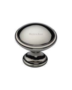 Heritage Brass Polished Nickel Finish Domed Cabinet Knob 32mm