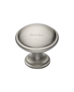 Heritage Brass Satin Nickel Domed Cabinet Knob 32mm