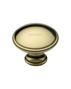 Heritage Brass Polished Brass Domed Cabinet Knob 38mm