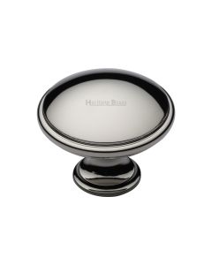 Heritage Brass Polished Nickel Finish Domed Cabinet Knob 38mm