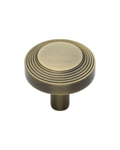 Heritage Brass Antique Brass Ridge Cabinet Knob 32mm