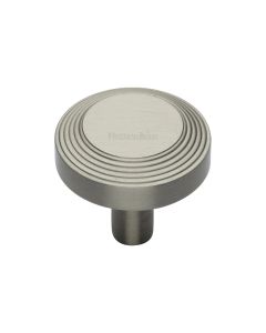 Heritage Brass Satin Nickel Ridge Cabinet Knob 32mm