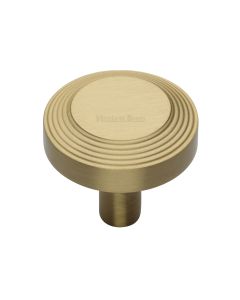 Heritage Brass Satin Brass Ridge Cabinet Knob 38mm