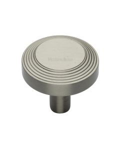 Heritage Brass Satin Nickel Ridge Cabinet Knob 38mm