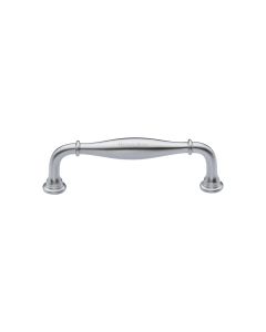 Heritage Brass Satin Chrome Henley Traditional Cabinet Pull Handle 102mm