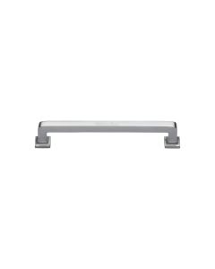 Heritage Brass Satin Chrome Square Vintage Cabinet Pull Handle 101mm