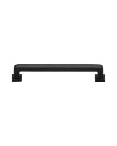 Heritage Brass Matt Black Square Vintage Cabinet Pull Handle 152mm