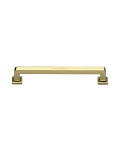 Heritage Brass Polished Brass Square Vintage Cabinet Pull Handle 152mm