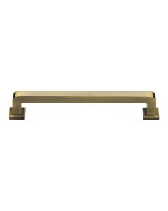 Heritage Brass Antique Brass Square Vintage Cabinet Pull Handle 203mm