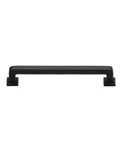 Heritage Brass Matt Black Square Vintage Cabinet Pull Handle 203mm