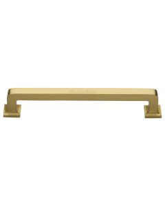 Heritage Brass Satin Brass Square Vintage Cabinet Pull Handle 254mm