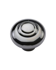 Heritage Brass Polished Chrome Round Bead Cabinet Knob 32mm