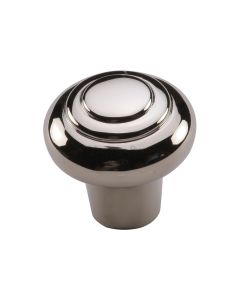 Heritage Brass Polished Nickel Finish Round Bead Cabinet Knob 32mm