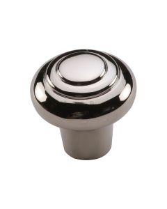 Heritage Brass Polished Nickel Finish Round Bead Cabinet Knob 38mm