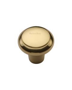 Heritage Brass Polished Brass Round Edge Cabinet Knob 32mm