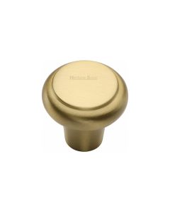 Heritage Brass Satin Brass Round Edge Cabinet Knob 32mm