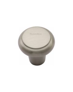 Heritage Brass Satin Nickel Round Edge Cabinet Knob 32mm