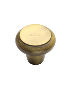 Heritage Brass Antique Brass Round Edge Cabinet Knob 38mm