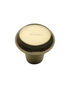 Heritage Brass Polished Brass Round Edge Cabinet Knob 38mm