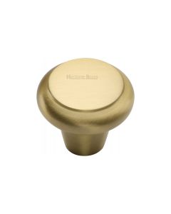 Heritage Brass Satin Brass Round Edge Cabinet Knob 38mm