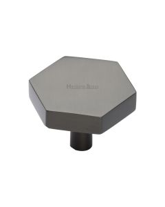 Heritage Brass Matt Bronze Hexagon Cabinet Knob 38mm