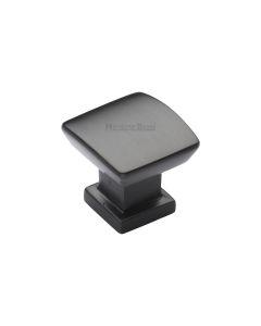 Heritage Brass Matt Bronze Plinth Cabinet Knob With Base 25mm