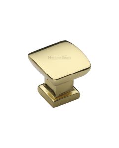 Heritage Brass Polished Brass Plinth Cabinet Knob With Base 25mm