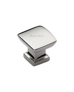 Heritage Brass Polished Nickel Finish Plinth Cabinet Knob With Base 25mm