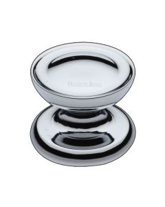 Heritage Brass Polished Chrome Surrey Cabinet Knob 38mm