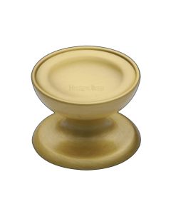 Heritage Brass Satin Brass Surrey Cabinet Knob 38mm