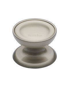 Heritage Brass Satin Nickel Surrey Cabinet Knob 38mm