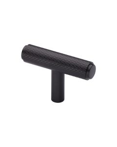 Heritage Brass Matt Bronze Knurled T-Bar Cabinet Knob 45mm