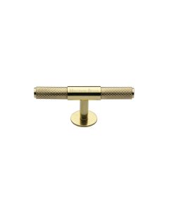 Heritage Brass Polished Brass Knurled Fountain Cabinet Knob 60mm