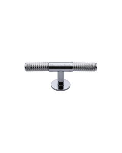 Heritage Brass Polished Chrome Knurled Fountain Cabinet Knob 60mm