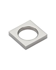 Heritage Brass Polished Nickel Finish Square Ring Pull 40mm