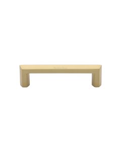 Heritage Brass Satin Brass Hex Profile Cabinet Pull Handle 102mm