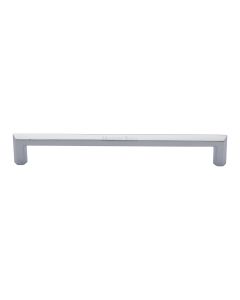 Heritage Brass Polished Chrome Hex Profile Cabinet Pull Handle 203mm