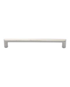 Heritage Brass Polished Nickel Finish Hex Profile Cabinet Pull Handle 203mm