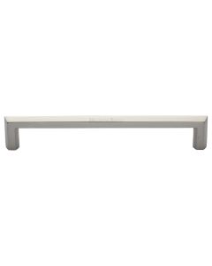 Heritage Brass Satin Nickel Hex Profile Cabinet Pull Handle 254mm