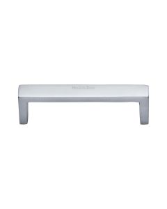 Heritage Brass Satin Chrome Wide Metro Cabinet Pull Handle 101mm