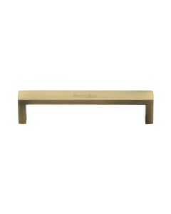 Heritage Brass Antique Brass Wide Metro Cabinet Pull Handle 128mm