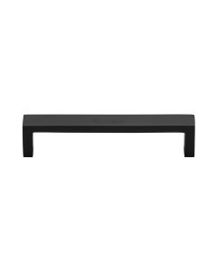 Heritage Brass Matt Black Wide Metro Cabinet Pull Handle 128mm