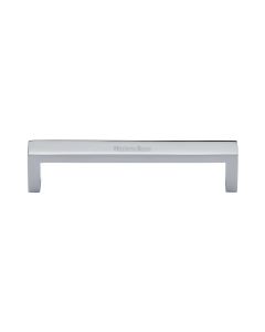 Heritage Brass Polished Chrome Wide Metro Cabinet Pull Handle 128mm