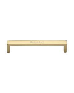 Heritage Brass Polished Brass Wide Metro Cabinet Pull Handle 160mm