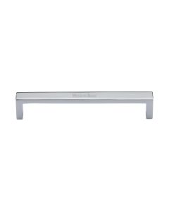 Heritage Brass Polished Chrome Wide Metro Cabinet Pull Handle 160mm