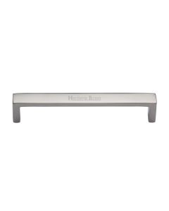 Heritage Brass Polished Nickel Finish Wide Metro Cabinet Pull Handle 192mm
